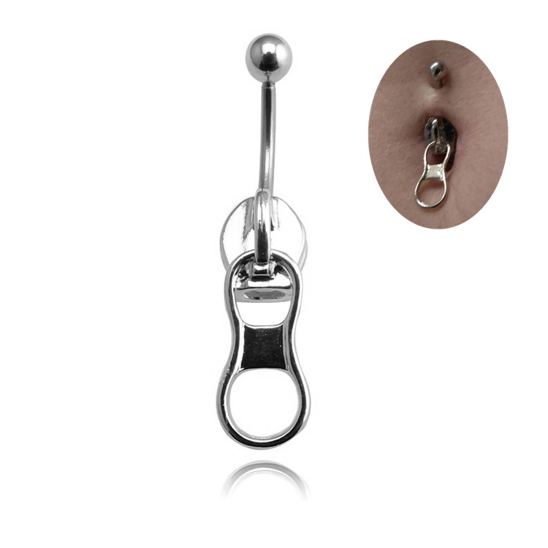 Body Jewelry Belly Button Rings - Pierścionki do pępka w stylu punk