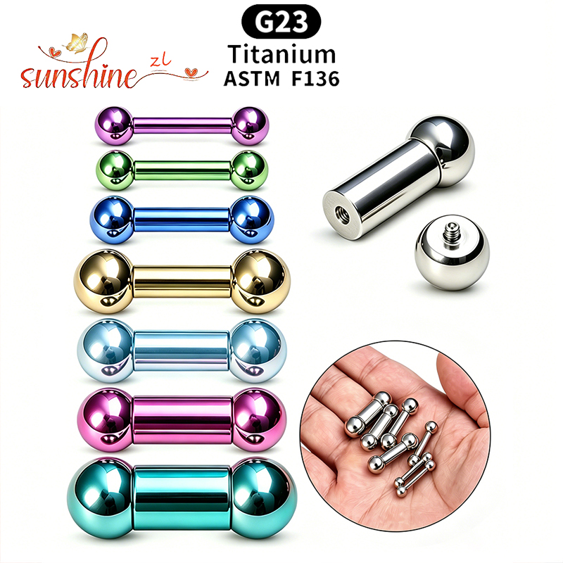 Body Jewelry Internally Threaded - Implant Grade Titanium ASTM F136 Wewnętrzny