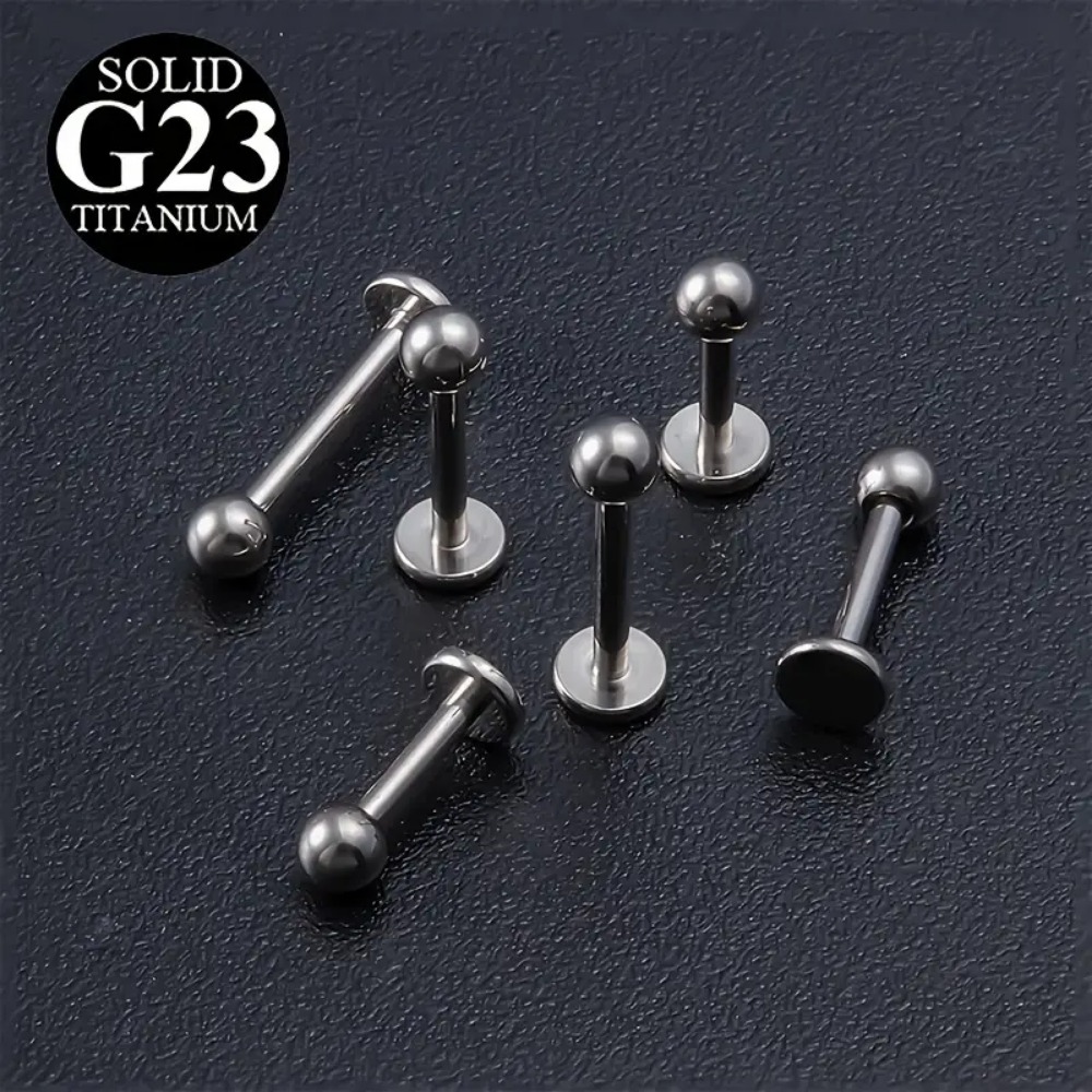 Body Jewelry Internally Threaded - 10 sztuk G23 tytanowe gwintowane wargi