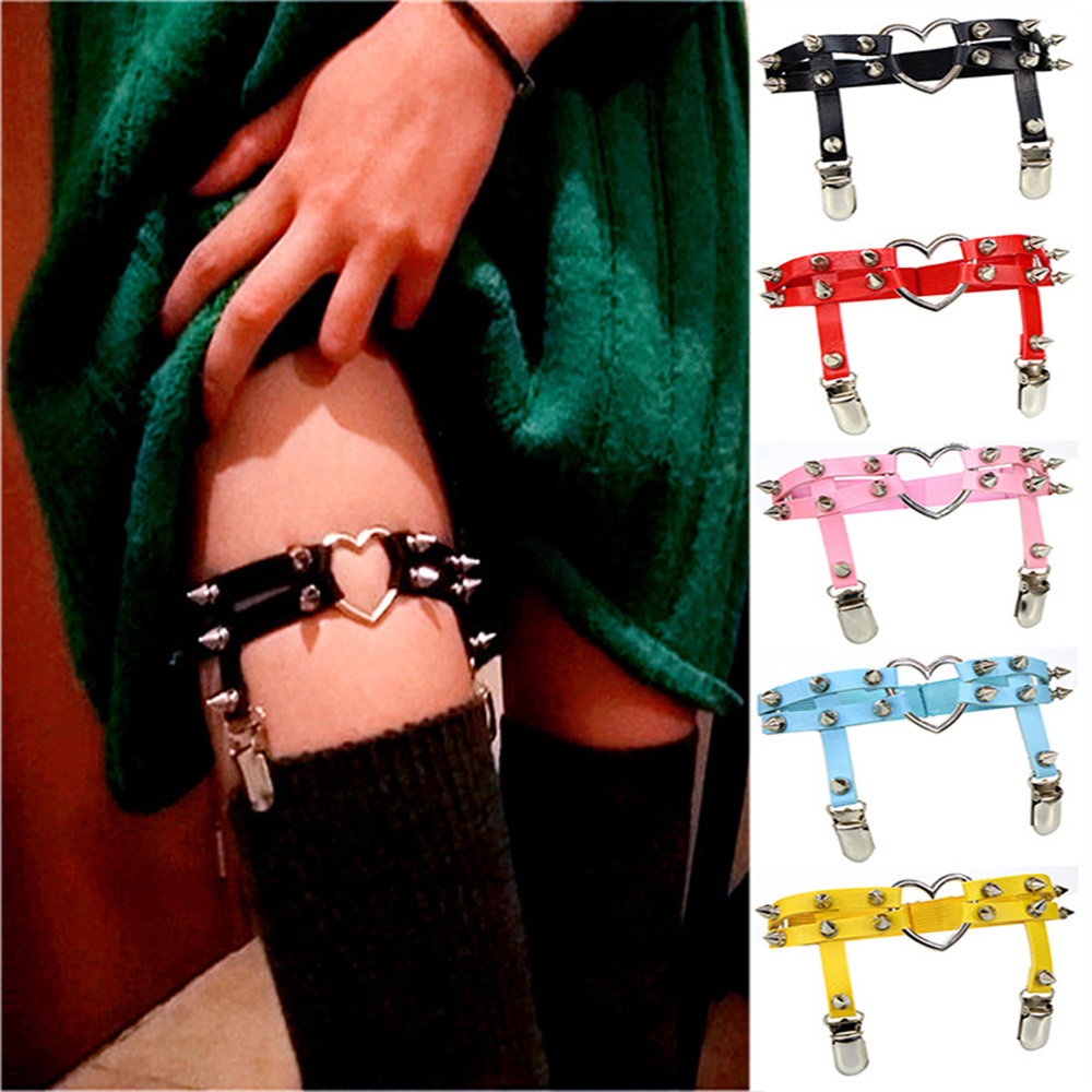 Body Jewelry Ends - 1Pcs Kobiety Punk Goth Heart PU