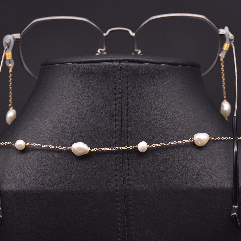 Body Jewelry Necklace - GLSEEVO Naszyjnik z Łańcuszkiem do Okularów