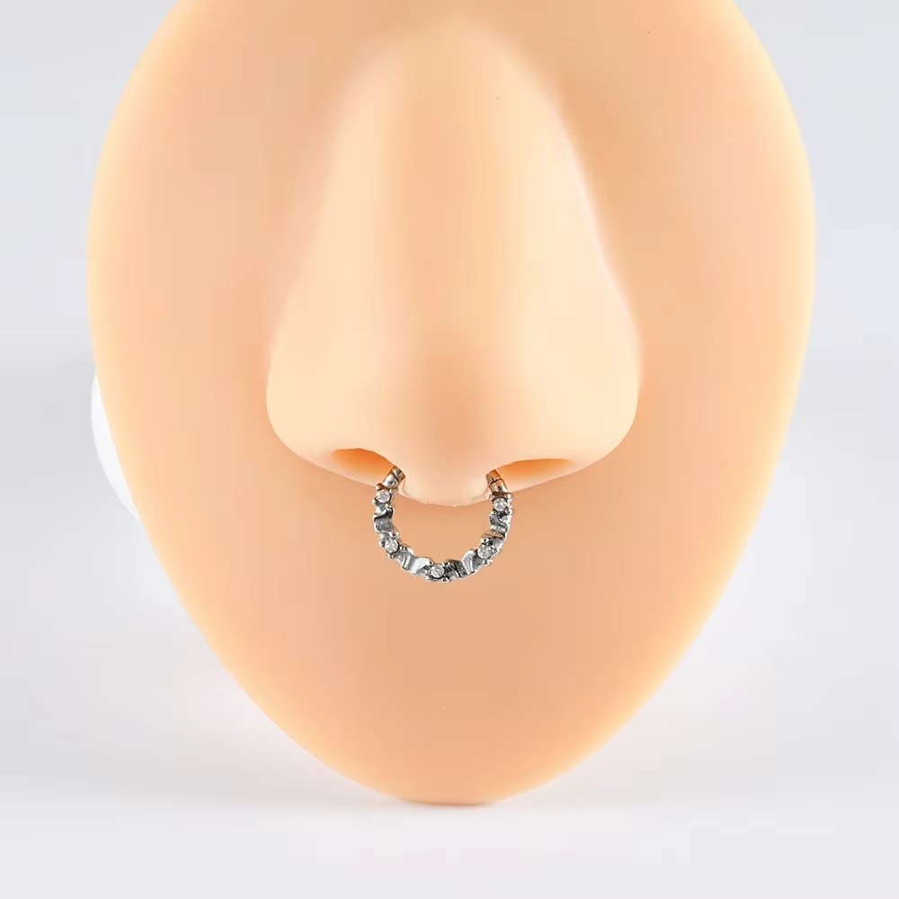 Body Jewelry Septum - 1 szt. Pierścień do septum ze