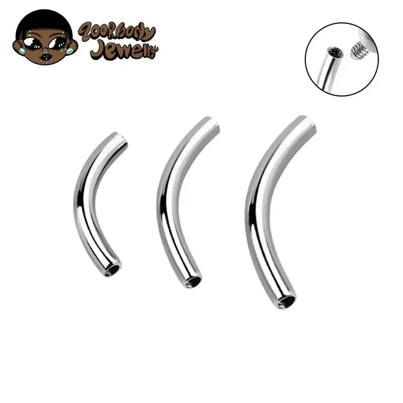 Body Jewelry Internally Threaded - 10 sztuk/partia ASTM F136 tytanowy gwint