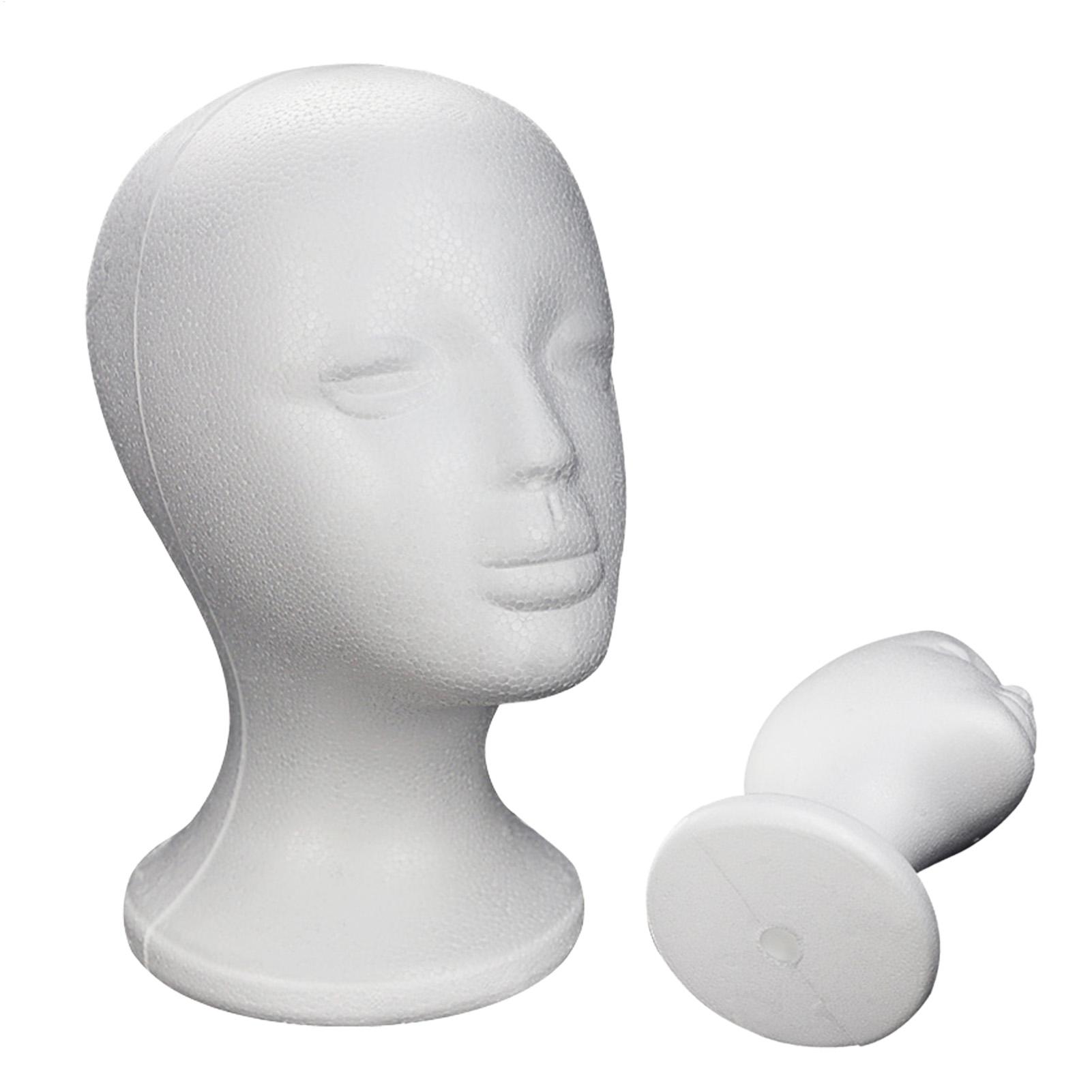 Body Jewelry Storage - Głowa manekina z pianki, model żeński,