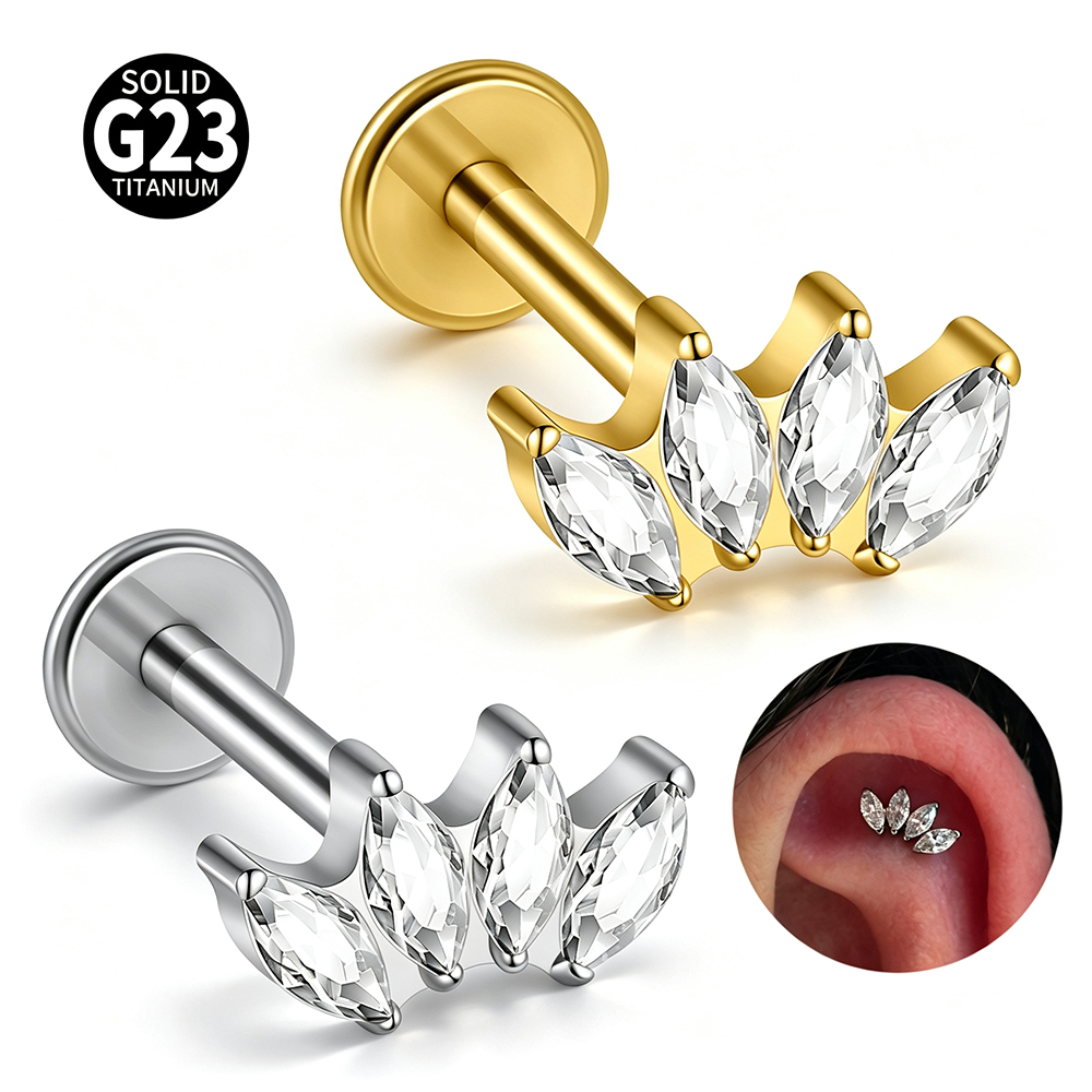 Body Jewelry Internally Threaded - 16G G23 Tytanowy kolczyk z wewnętrznym