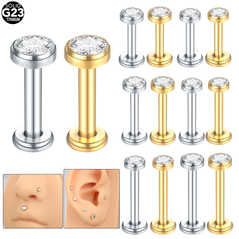10 sztuk G23 tytanowe Labret p – Body Jewelry Internally Threaded recenzja i cena