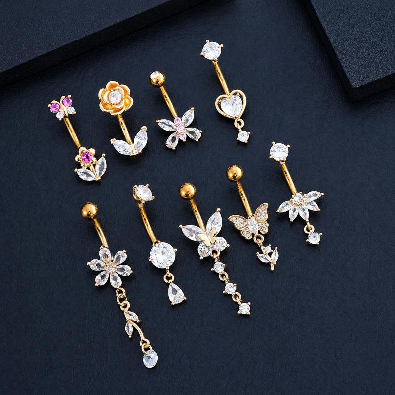 1 szt. Pierścień do pępka z cy – Body Jewelry Belly Button Rings recenzja i cena