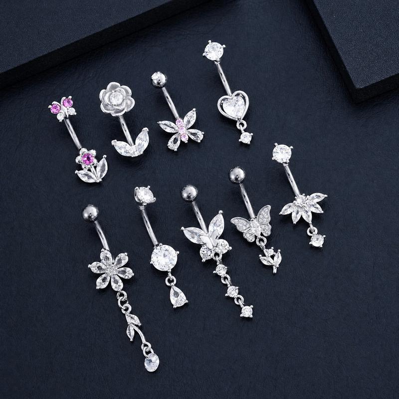 1 szt. Pierścień do pępka z cy – Body Jewelry Belly Button Rings recenzja i cena