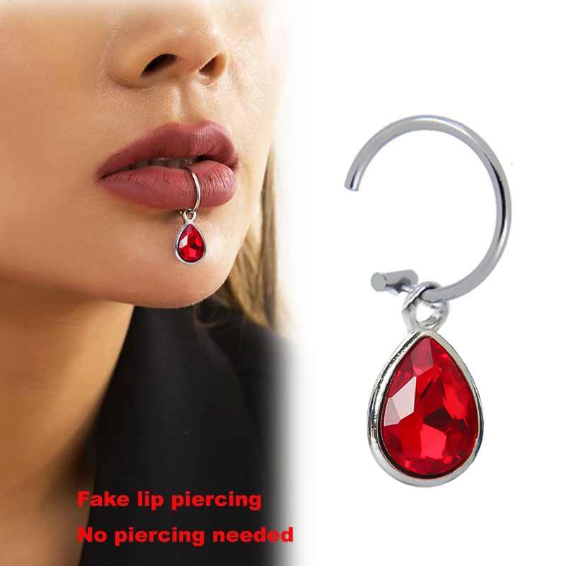 1Pc fałszywy Piercing Lip klip – Body Jewelry Septum recenzja i cena