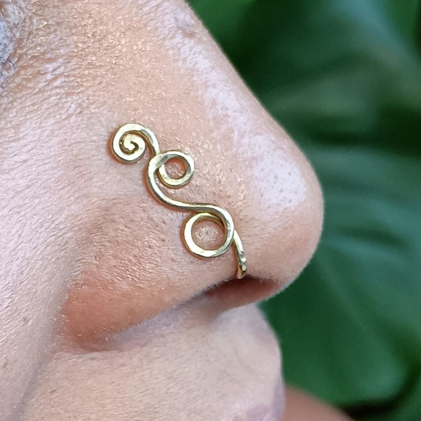 Sztuczny kolczyk do nosa, pozł – Body Jewelry Septum recenzja i cena