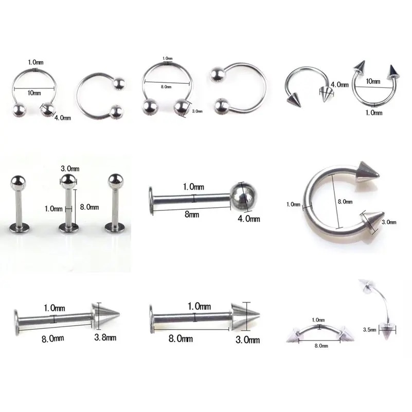 45/80/110 sztuk Mix stylów jęz – Body Jewelry Storage recenzja i cena