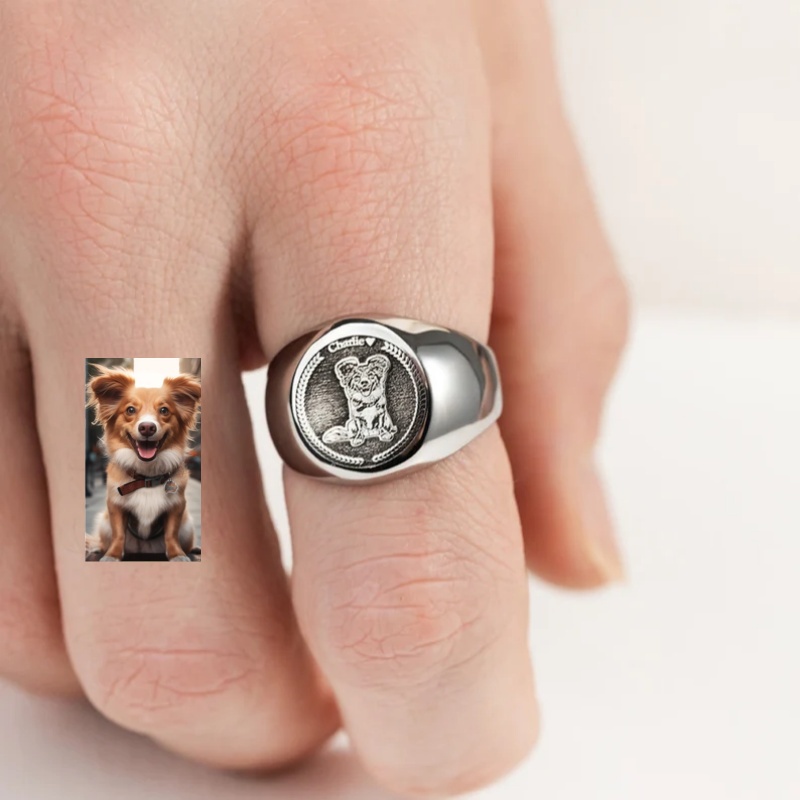 Pierścień sygnetowy z grawerem – Body Jewelry Wholesale recenzja i cena