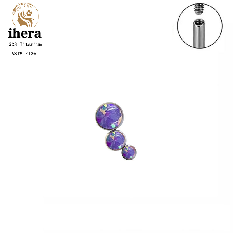 Kolczyki z tytanu G23 z okrągł – Body Jewelry Internally Threaded recenzja i cena