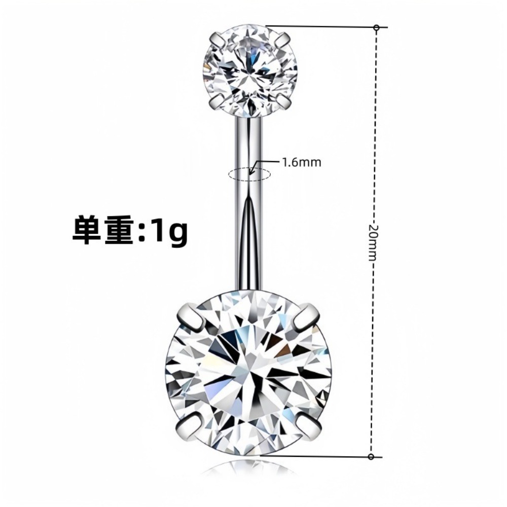 Kolczyki do pępka ze stali nie – Body Jewelry Belly Button Rings recenzja i cena