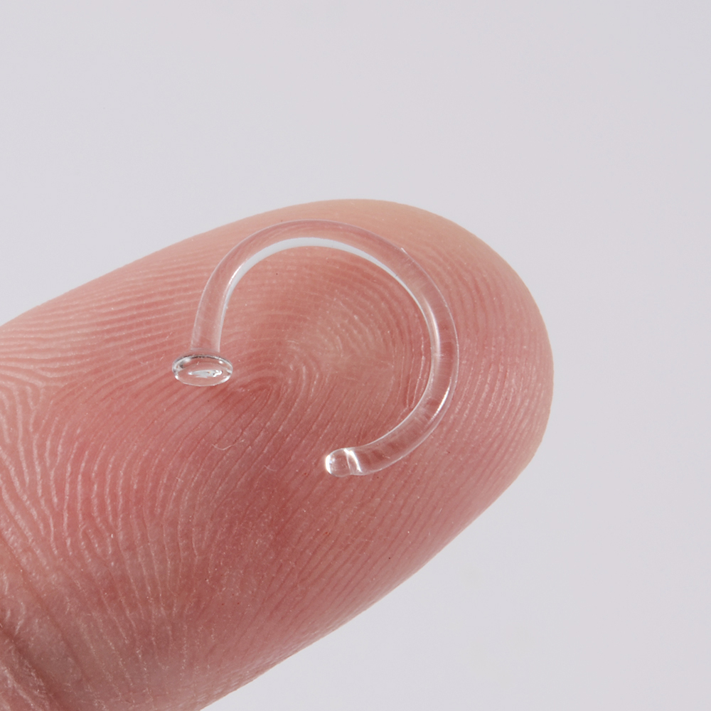 1PC Szklany kolczyk do nosa Pr – Body Jewelry Storage recenzja i cena