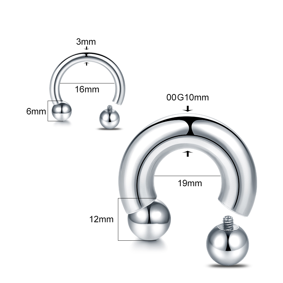 1Pc/lot Stalowy duży duży rozm – Body Jewelry Septum recenzja i cena