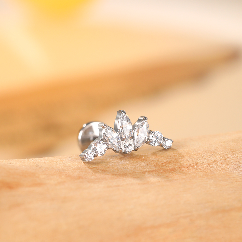 1 szt. Tytanowo-cyrkoniowe kol – Body Jewelry Internally Threaded recenzja i cena