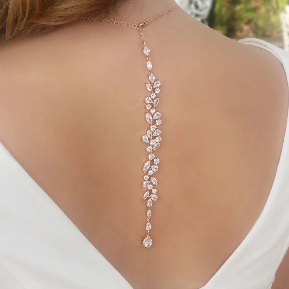 Luksusowy srebrny łańcuszek na – Body Jewelry Necklace recenzja i cena