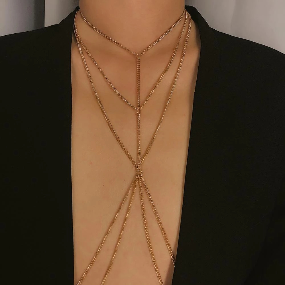 IngeSight.Z prosty łańcuszek w – Body Jewelry Necklace recenzja i cena