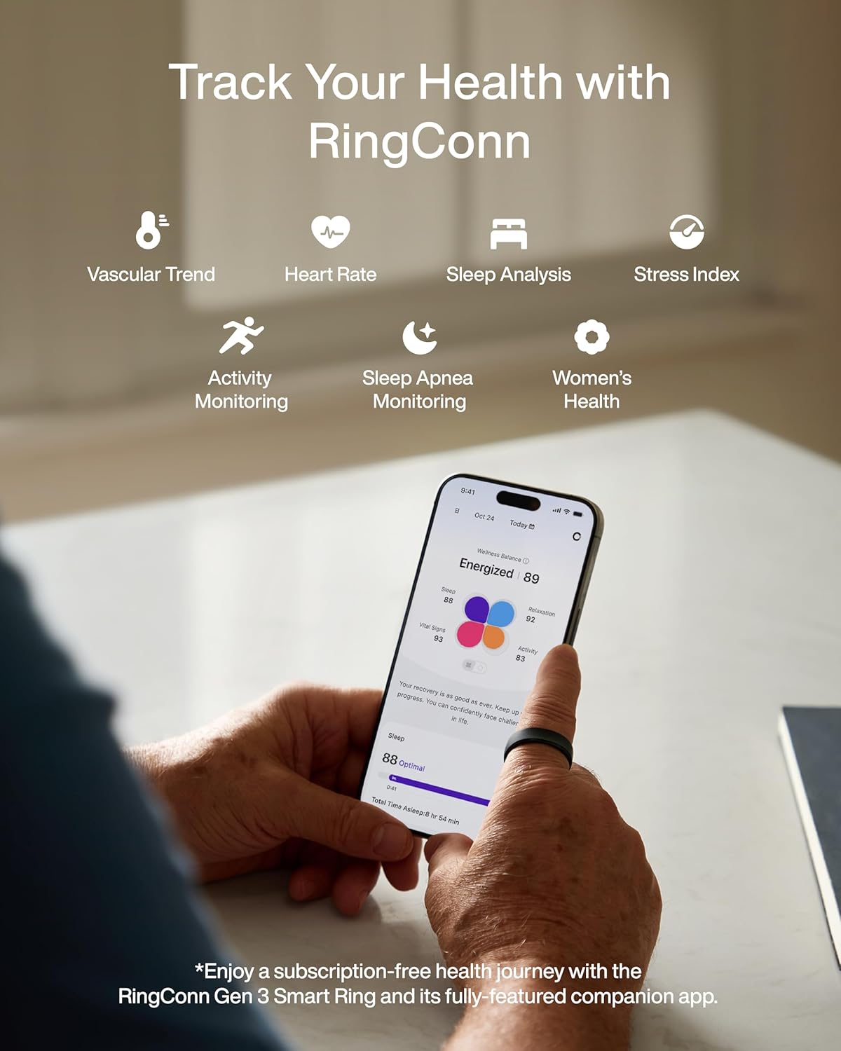 Inteligentny pierścień RingCon – Daith Heart Ring recenzja i cena