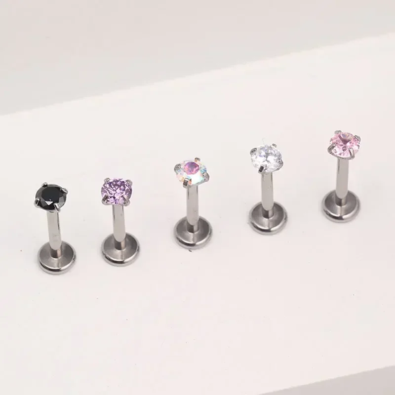 1Pcs G23 Titanium Piercing CZ  – Body Jewelry Internally Threaded recenzja i cena