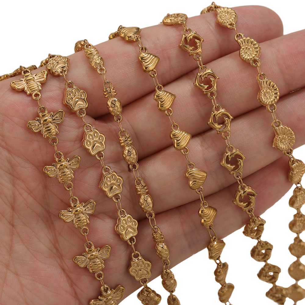 1M Złote Łańcuszki ze Stali Ni – Body Jewelry Wholesale recenzja i cena