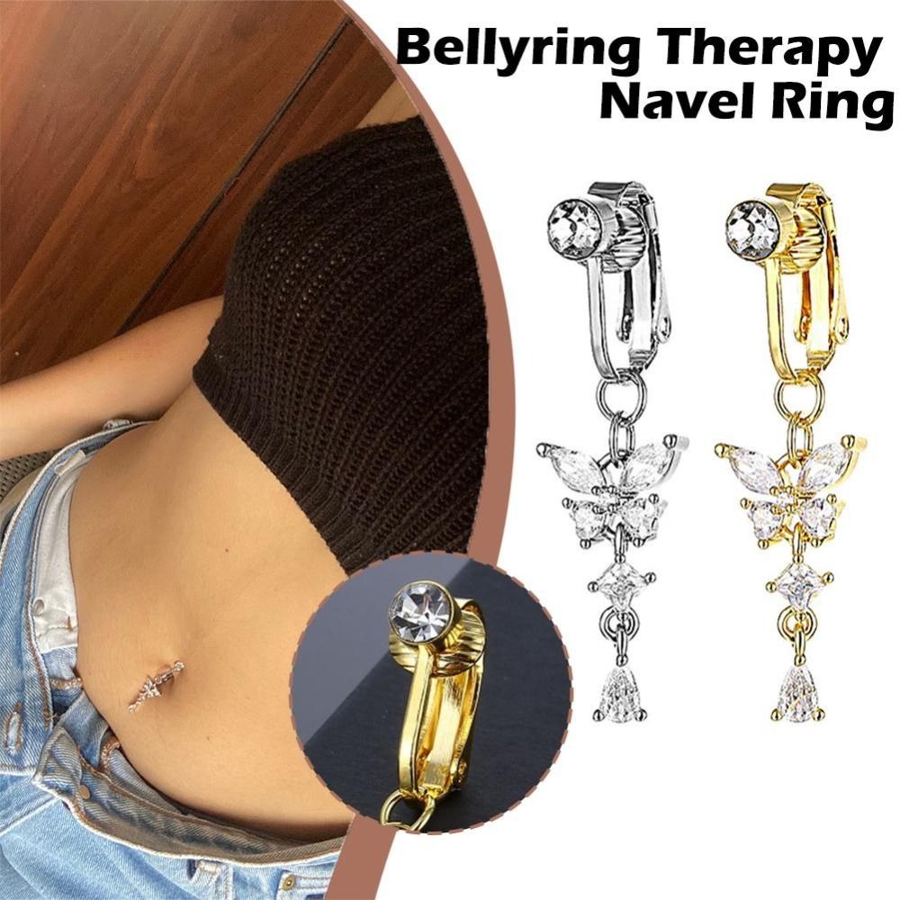 Klips na pępek z motywem motyl – Body Jewelry Belly Button Rings recenzja i cena