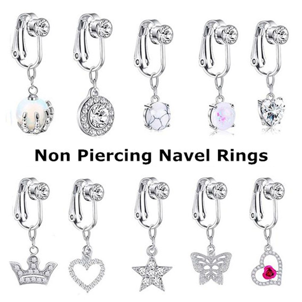 Modne damskie klipsy na pępek  – Body Jewelry Belly Button Rings recenzja i cena