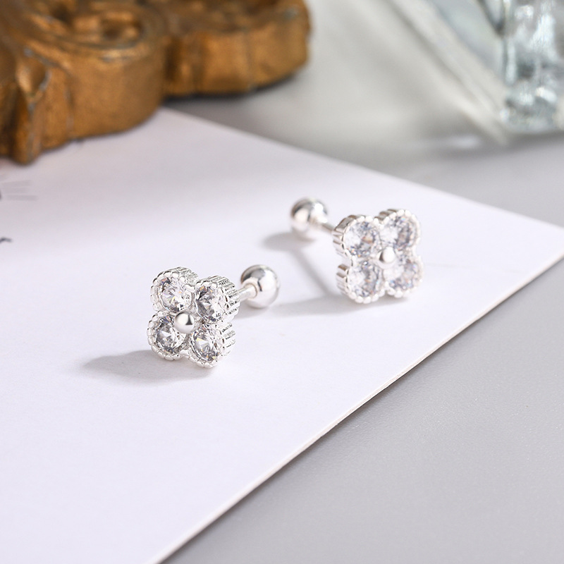925 srebro cztery okrągłe cyrk – Body Jewelry Diamond recenzja i cena