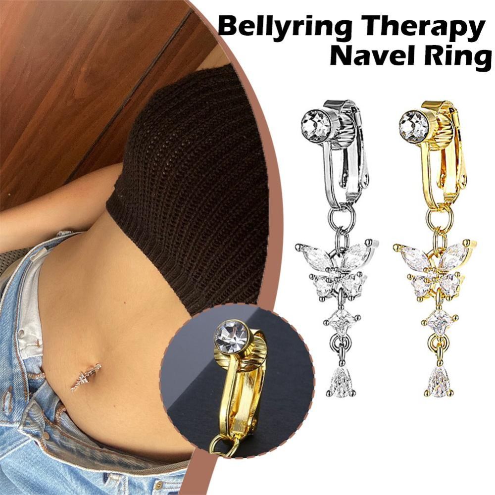 Klips na pępek z motywem motyl – Body Jewelry Belly Button Rings recenzja i cena
