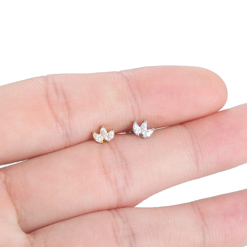 1szt Labret Piercing Titanium  – Body Jewelry Internally Threaded recenzja i cena