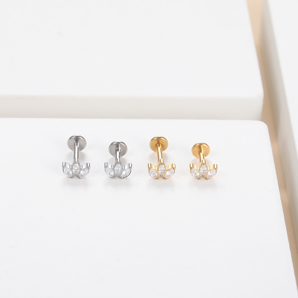 1szt Labret Piercing Titanium  – Body Jewelry Internally Threaded recenzja i cena
