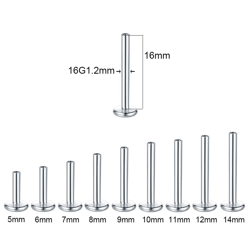 10 sztuk/zestaw stal chirurgic – Body Jewelry Internally Threaded recenzja i cena